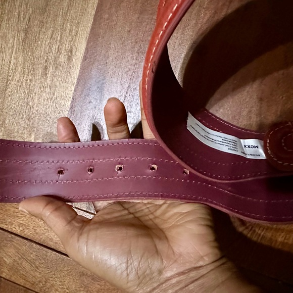 MEXX genuine leather red belt - Picture 8 of 15